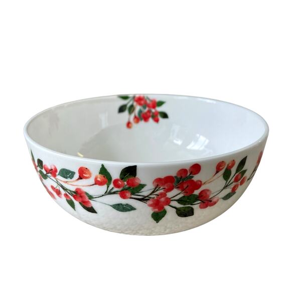 MIKASA Cardinal Leaves Porcelain Bowl 6in Set of 4 All Purpose NEW - Picture 2 of 10